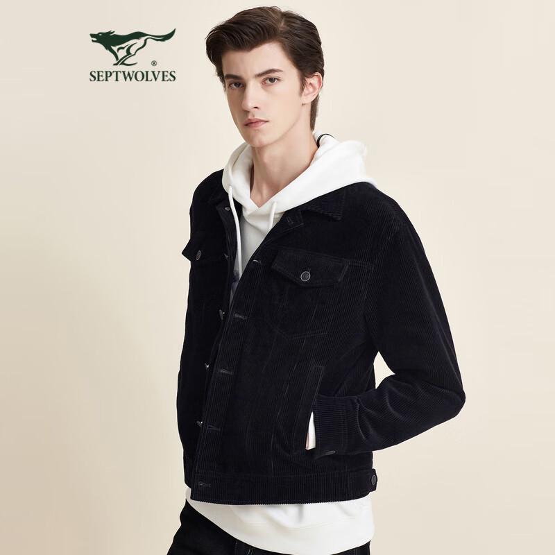 

Septwolves Men s Corduroy Lapel Jacket XL 175A