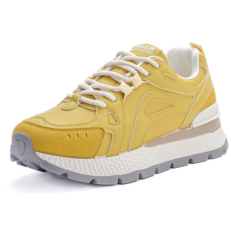 

Fashion 2025 Woman Footwear Breathable Shoes for Women High on Platform Designer Luxury 40 Stylish Popular Comfortable and Elegant Shoe 40 жёлтый