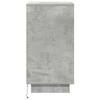 Nightstand with LED Lights Concrete Grey 38 x 34 x 65 cm