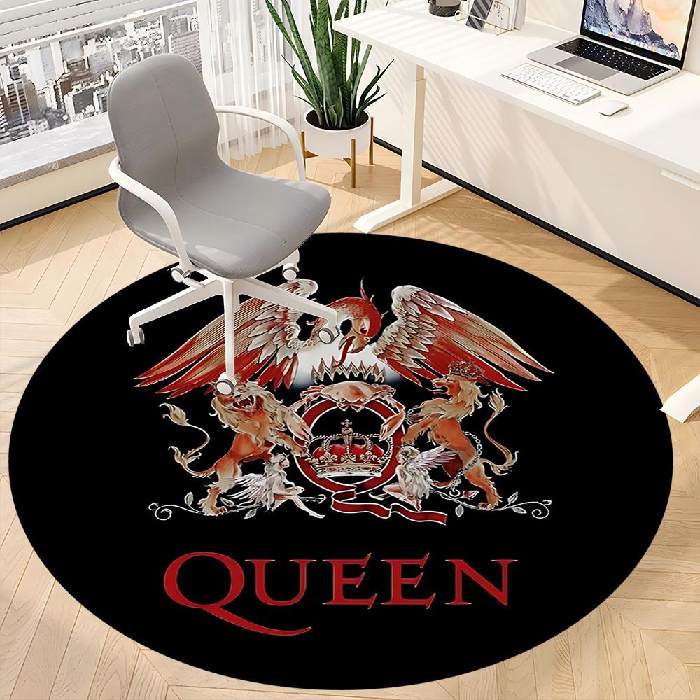 1pc Queen Music Office Round Area Rug, Under Office Chairs Bedroom Living Room Home Decor A1022279