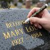 Precision Tip Stone Marker Tombstone Pen with Waterproof Fade-Resistant Fast-Drying Detailed Paint UV Resistant for Memorial Inscriptions And Monument