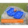 2 Grid Egg Case Plastic Container for Eggs Folding Egg Storage Box Refrigerator Outdoor Hiking Camping Carrier