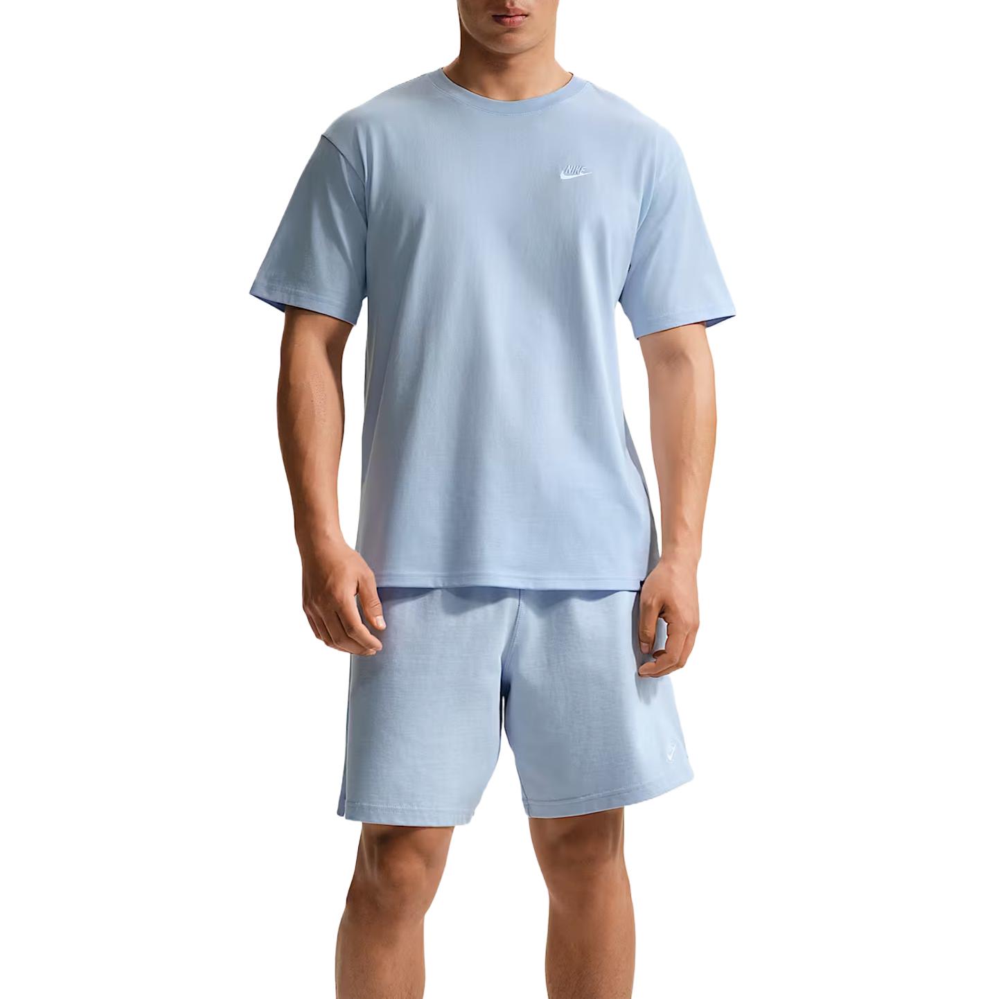 

Nike Sportswear Club Cotton Comfortable Casual Embroidered T-Shirt Men tops FV0376-407 S