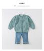 David Bella Children's Knitted Sweater Autumn Outfit Girls' Western-Style Top Medium To Large Children's Sweater Cardigan