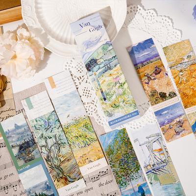 Magnetyczna zakładka do książki Światowej sławy obraz Monet Van Gogh Sztuka antyczna Folder stron dla czytelników książek Artykuły piśmiennicze