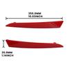 Pair of Red LED Rear Bumper Reflectors Brake Stop Lights for Seat Ibiza 4 IV 6J 5-Door 2008-2012 fits OEM  6J4945105 & 6J4945106