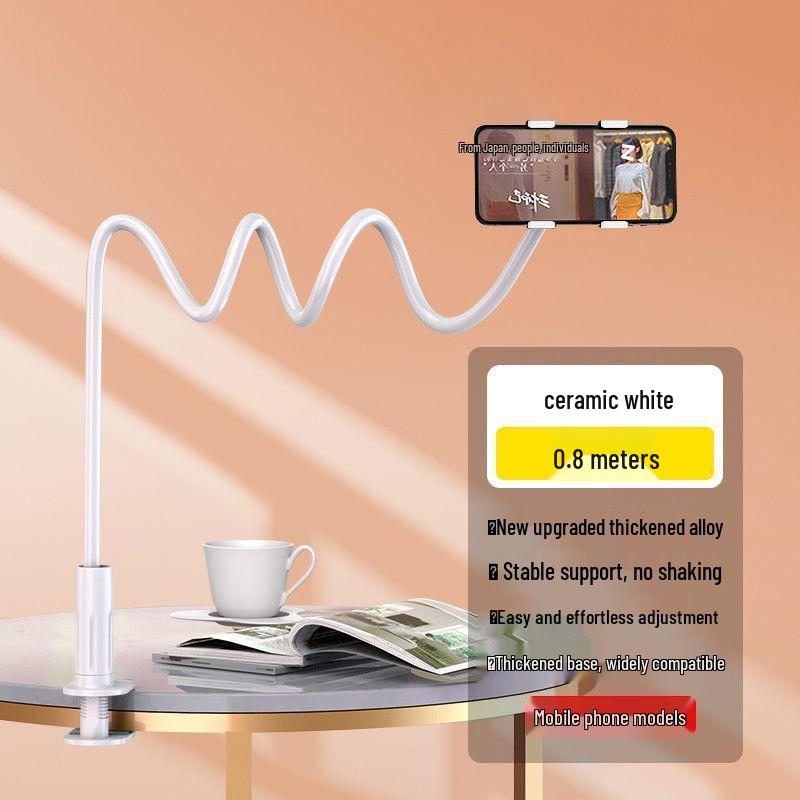 

Adjustable Bedside Phone Holder for Hands-Free TV & Drama Watching - Universal Fit, One Piece, Free Shipping.