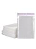 White Pearlescent Bubble Envelope: Waterproof, Shockproof Packaging for Clothing and Logistics.