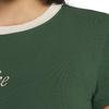 Nike Fitted Round Neck Yoga Short Sleeve Pullover Logo T-Shirt Women Tops Green HF8820-341