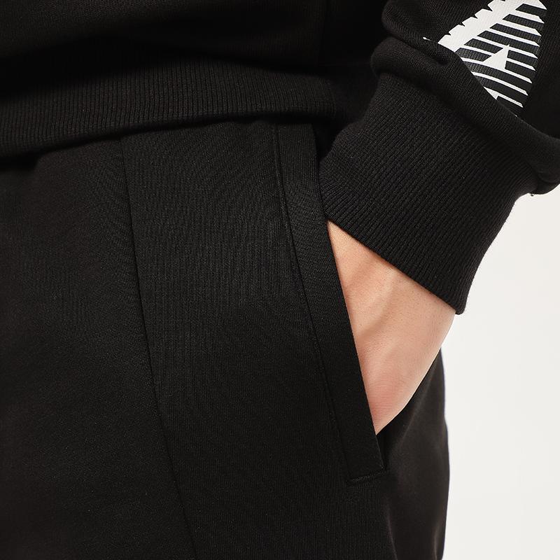 PUMA SEASONS Knitted Sweatpants Men's Black Moderate Cuffed Pants 588838-01