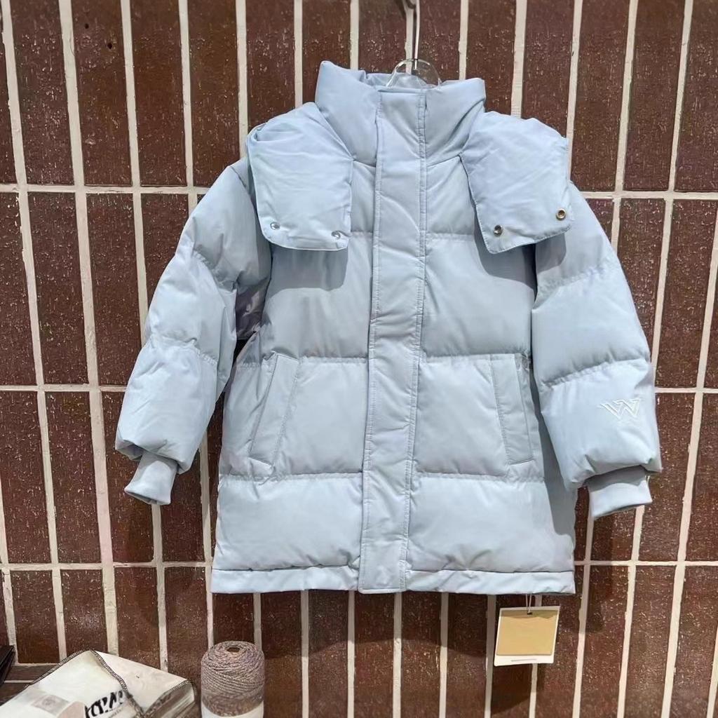 Children's Down Jacket Medium and Long Girls and Boys Thickened Warm Medium and Older Children's Jacket -cm