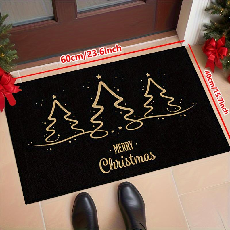 Weihnachtsteppich Fußmatte Willkommensmatte Außen Teppich 3 Weihnachtsbaum Teppich Weicher Wohnzimmerteppich Schlafzimmerteppich Heimdekoration