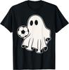 Funny Soccer Ghost Playing Soccer Lovers Halloween T-Shirt