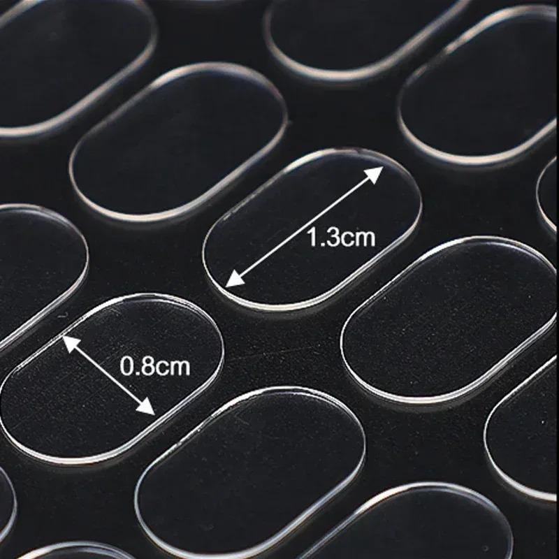 Klare Gel Limputer Dobbeltsidig Lim Usynlige Prikker Vanntette Uten Spor Lapper Ballonger Dukke Fot Festet Akryl Klistremerke(13*8 mm)