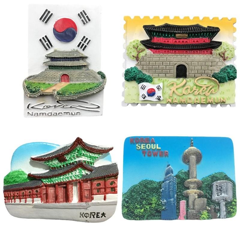 Korea Travelling Souvenirs Fridge Magnets Korean Resorts Tourist Souvenirs Magnetic Stickers for Message Board Home Decor