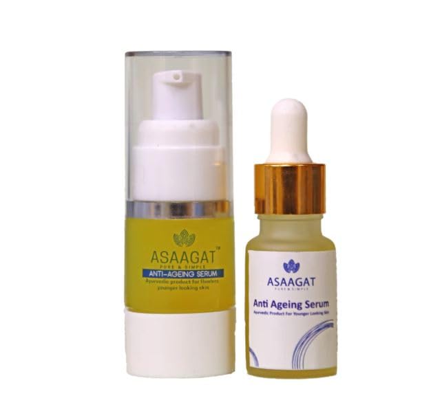 Asaagat Anti-Ageing Serum with Vitamin C | Reduce Hyperpigmentation, Fine Lines, and Wrinkles | Infused with Powerful Antioxidants | Gives Radiant