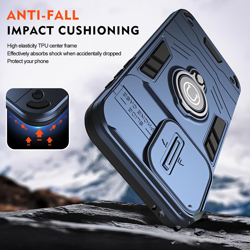 For Samsung A36 Heavy Duty Armor Shockproof Dust-Proof Case For Samsung Galaxy A36 Ring Holder Camera Lens Protection Cover A36