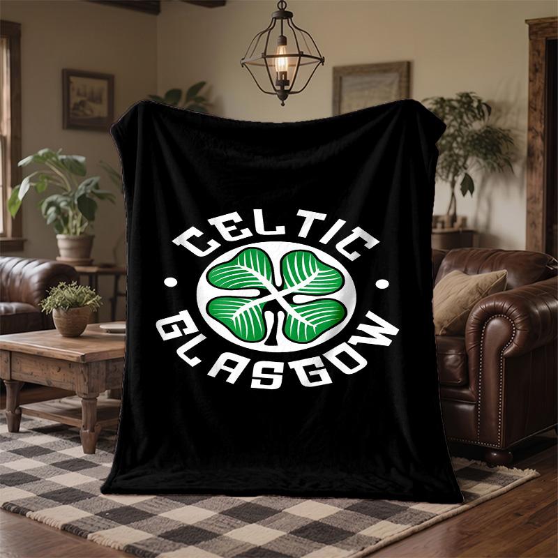 Coperta in Flanella con Stampa Celtic FC Morbida Calda Coperta da Divano Letto per Casa Ufficio Camera da Letto