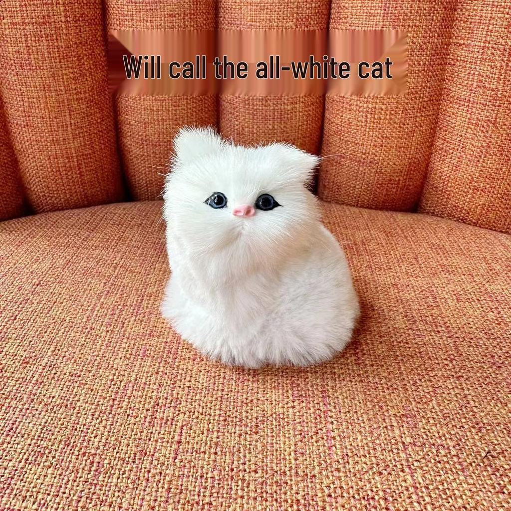 Barking Cat & Puppy Plush Toy - Educational Animal Doll for Kids