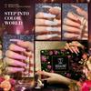 ROSALIND 8pcs Gel Nail Polish Set Gel Varnishes Kits Nail Polishes Hybrid Semi Permanent UV/Led Cure Box Kits for Nail Art Design