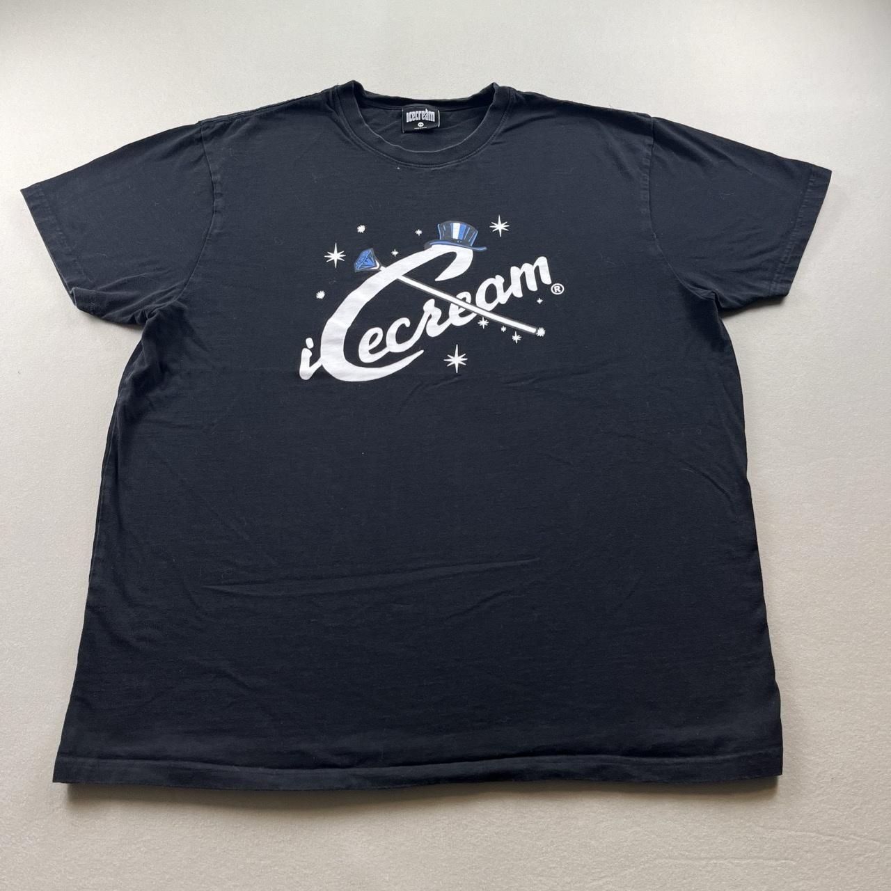 Icecream T-Shirt Gleam Mens 2XL Black Top Hat Cane Diamond Billionaire Boys Club L