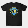 Men Black Print T-shirt Shaw Bros No-Cut Transfer Paper Print Cotton Tshirt