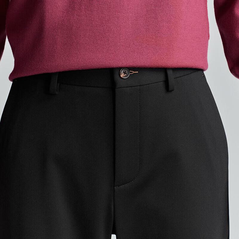 Baoxiniao Men's Four-Way Stretch Business Casual Straight-Leg Trousers