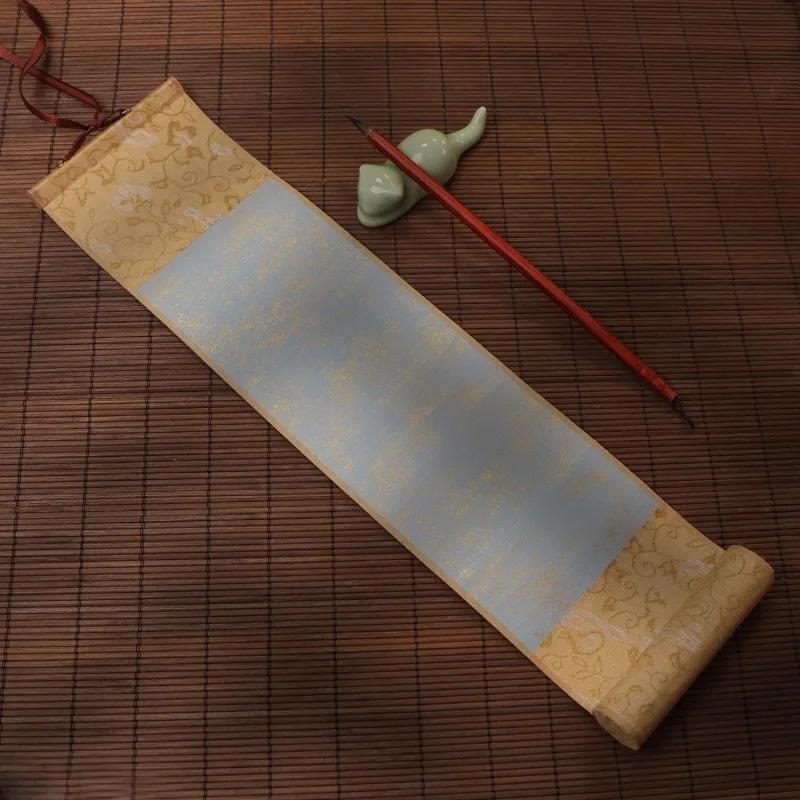 

3PCS Retro Blank Hanging Scroll Batik Xuan Paper Chinese Rice Paper Painting Calligraphy DIY Crafts Wall Decorative Paintings
