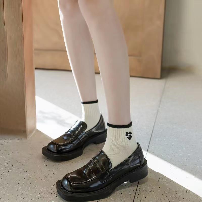 Women's Short Socks for Spring and Summer, Thin Size 5, Versatile, Simple and Stylish, Comfortable and Trendy Student Socks for Women