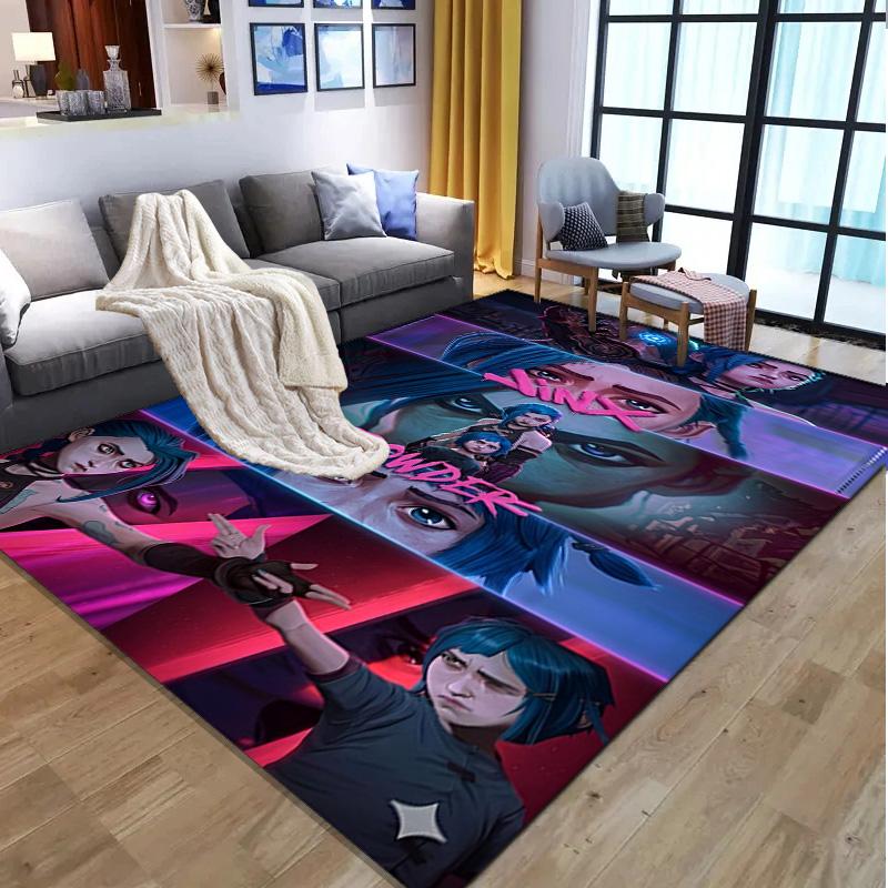 Jinx Pattern Rug, Indoor/Outdoor Mat, for Picnic, Gameroom, Bedroom, Office, Living Room, Home Decor Carpet, Birthday Gift