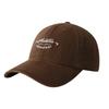 Embroidered Letter Baseball Cap for Female Birthday  Wide Brimmed  Slimming  Soft Top Hat Pure Cotton  Versatile  Baseball Cap for Male