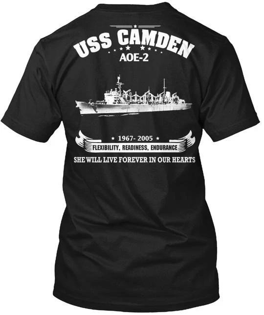 

USS Camden AOE 2 Tee TTshirt Made in the USA Size S to 5XL L