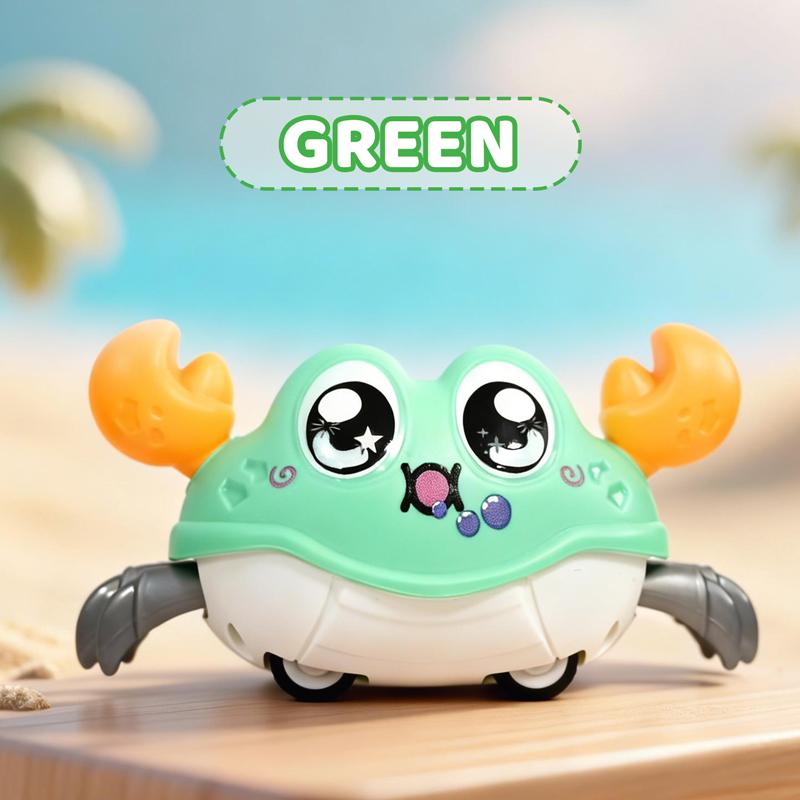 Kinder Spaß Doppelte Rückstellkraft Links und Rechts Schütteln Simulation Krabbe Spielzeug Baby Laufen Blasen Simulation Krabbe Krabbe Krabbeln