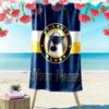 Name Custom St. Louis Blues Logo Print Beach Towel, Large Soft Quick Dry Towel for Beach Camping Swimming