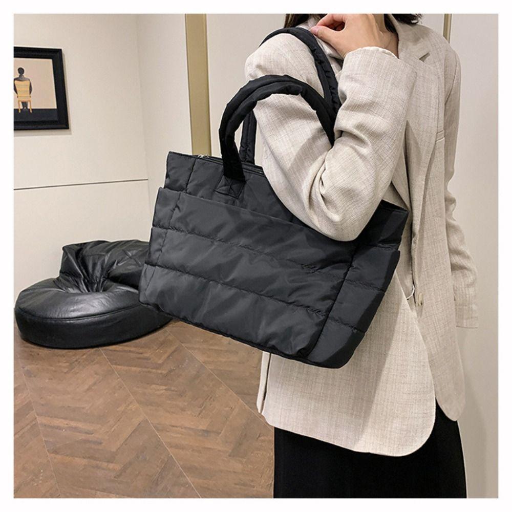 Large Capacity Tote Bag Multiple Pockets Messenger Shoulder Bag For Travel Work Beach Gym Store