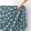 Royal Samt Stoff Polyester Zum Nähen - Motiv Silhouetten Von Katzen