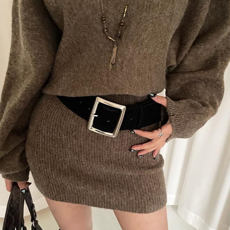 Women's Waist Belt Fashionable PU Leather Belt Decorative Waistband Trendy Waist Ornament for Jeans Trousers Dresses