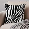 Classic fashion luxury zebra pattern Cushion Cover Pillowcase Antidustmite Invisible Zipper Short Plush Sofa Cushion