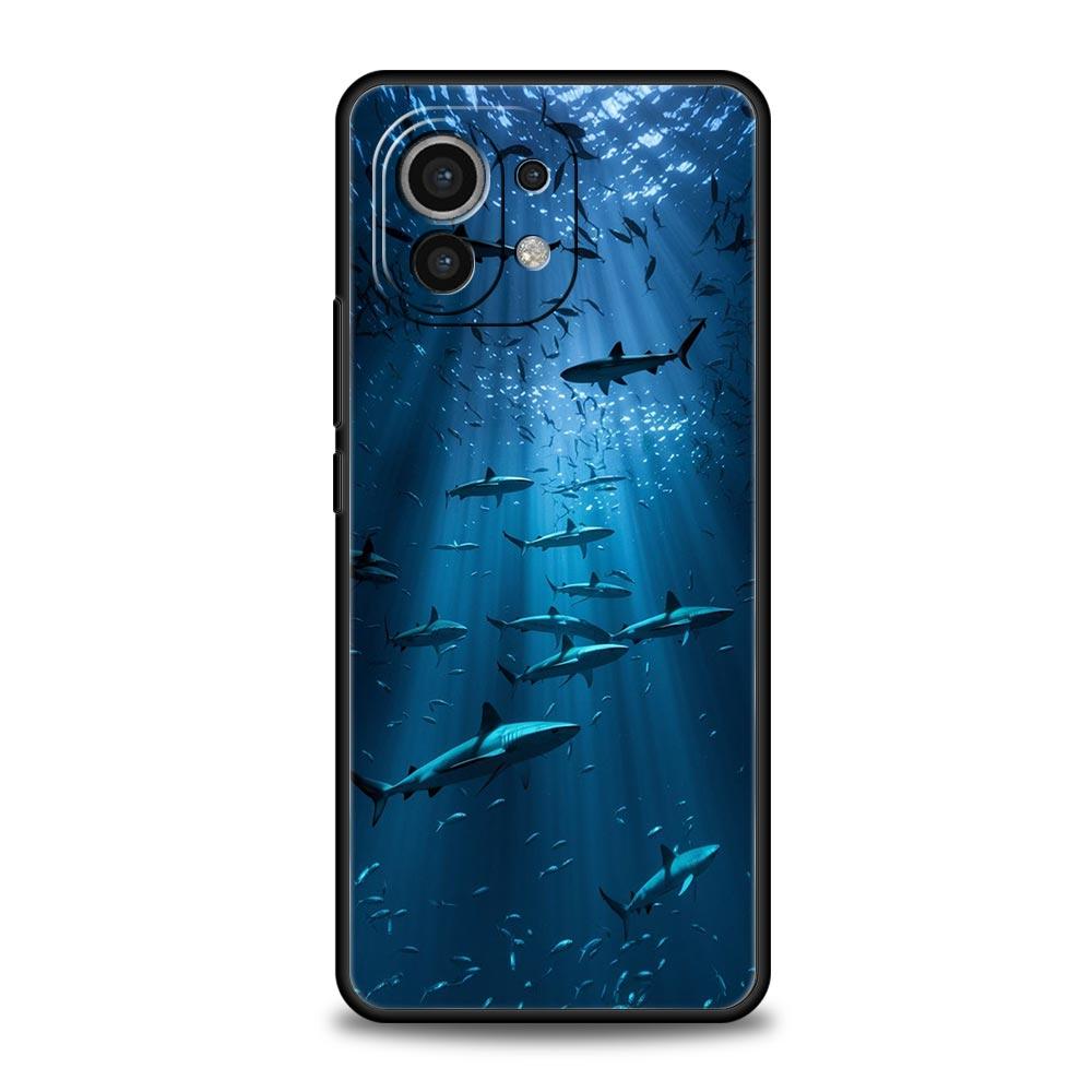 

Чехол для телефона Акула Для Xiaomi 17 14 15 13 14T 13T 12T 11T Pro 12 11 Lite Poco X7 X5 X3 NFC F7 F6 Мягкий чехол Xiaomi 13 Pro