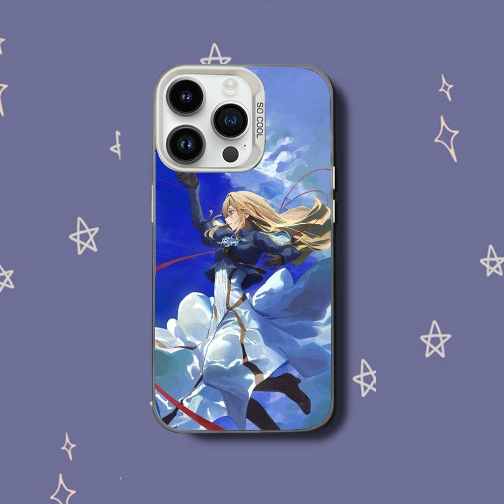 V-Violet Evergarden-es Phone Case For iPhone 17,16,15,14,13,12,11,Pro,XS,Max,Plus,Mini,SE White Candy Matte Shockproof Cover