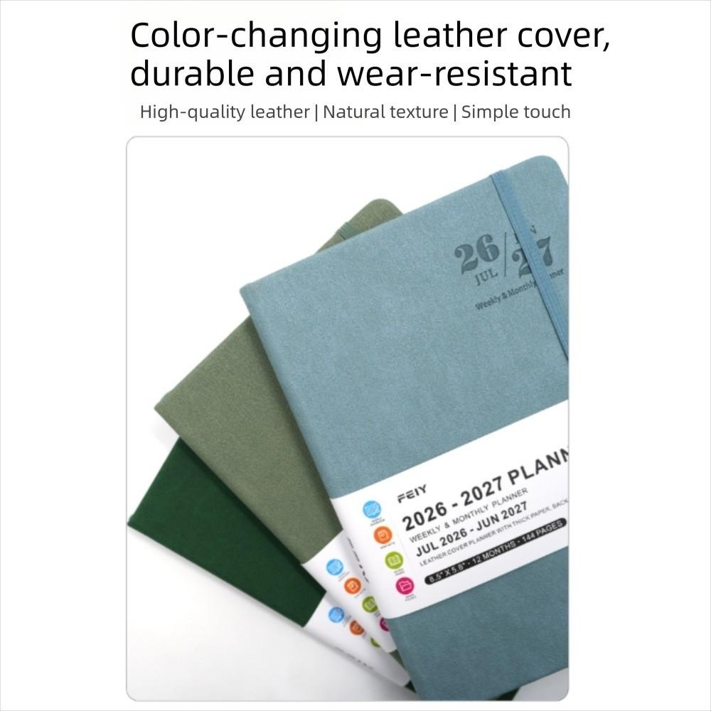 English Agenda Planner Notebook A5 Time Management Planner 2026-2027 Schedule Book Goals Setting