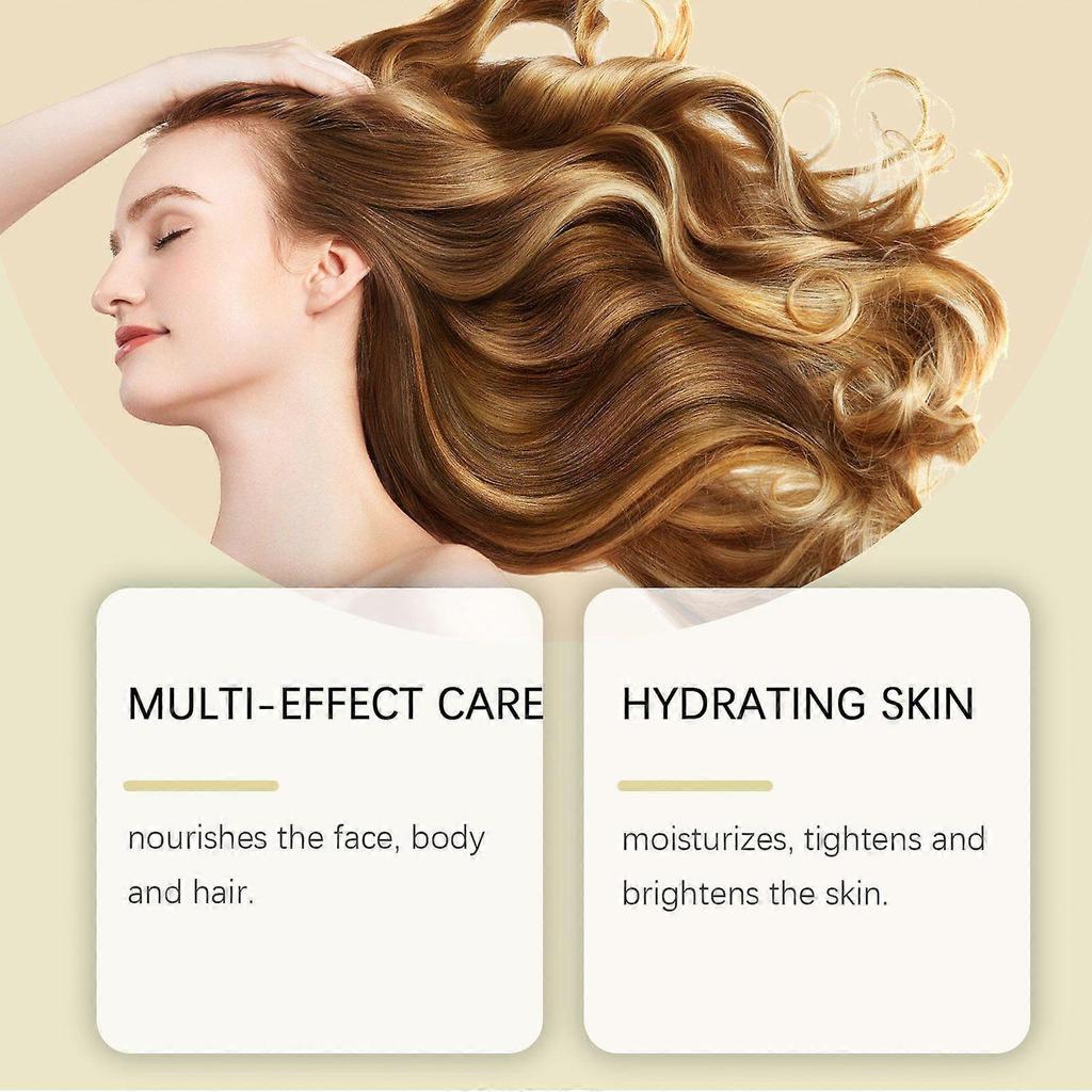 OUHOE Hair Moisturizing Essential Oil, Nourish And Hydrate Smooth Hair Firming Care Facial Skin Multifunctional Oil