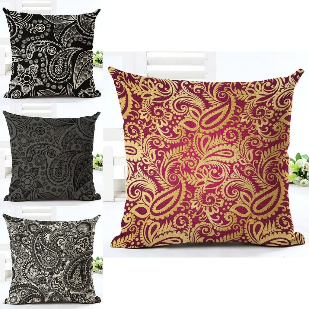 Elegante Kissen mit Paisley-Druck für ein Zuhause im Vintage-Bohème-Stil