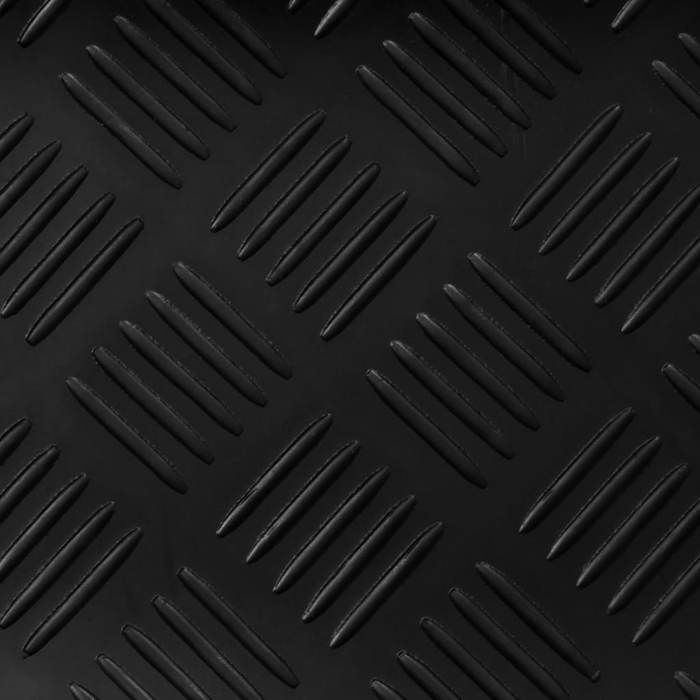 VidaXL Tapis Revêtement de Sol Intérieur Maison Garage Bureau Atelier Salle de Sport Caoutchouc Antidérapant 1,5x4 m 3 mm 143948