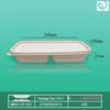 Eco-Friendly Corn Starch Double Compartment Disposable Lunch Boxes