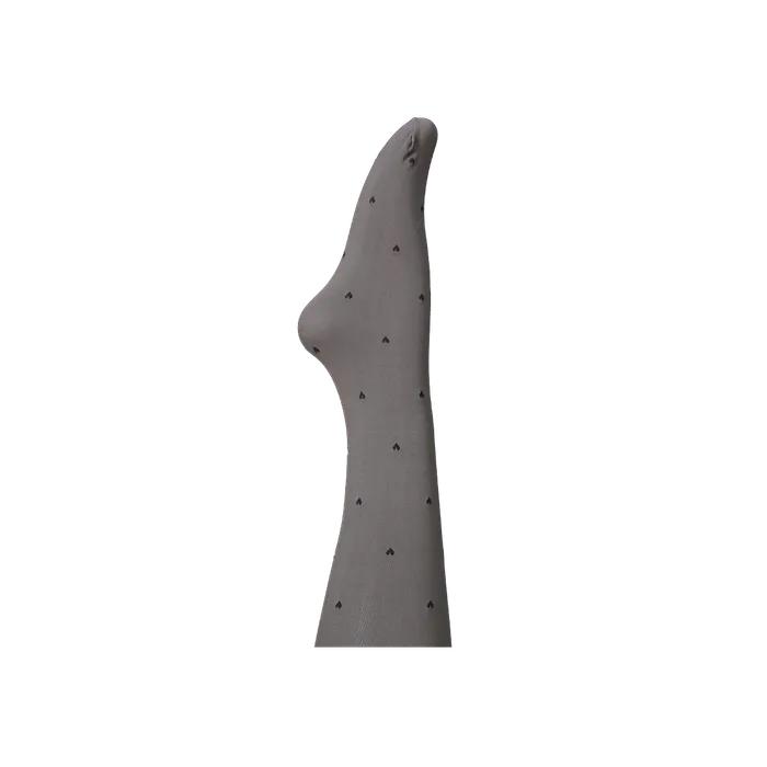 Petit Heart Stockings (Gray)