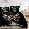 3pcs Angel Wings Bedding Set with One Quilt Cover and Two Pillowcases, Perfect for Bedroom Decor and Guest Rooms, Featuring Anime Cartoon De