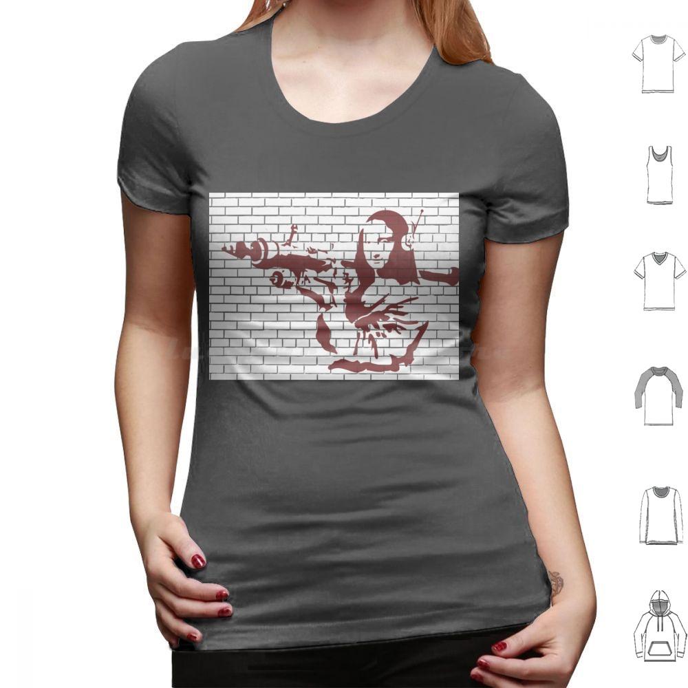 Banksy Stencil Style Urban Graffiti Spray Paint Mona Lisa T Shirt 6xl Cotton Cool Tee Banksy Kwiebe34 Banksy Stencil Banksy