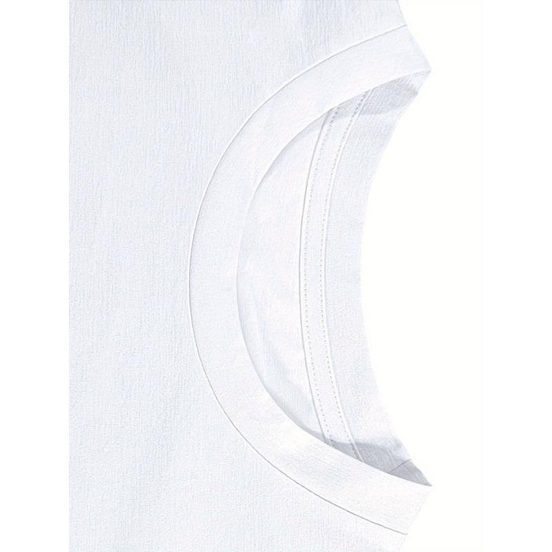 European sizes Men'S Plus Size Casual T-Shirt, "Punta Cana Have a Good Time" Graphic Print, Crew Neck, Short Sleeve,Slight Stretch, Regular Fit