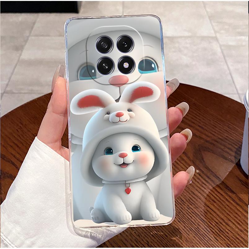 For Oppo F29 5G Cover Oppo F29 Pro 5G Case Clear Luxury Cute Love Heart Rabbit Funny Cartoon Painting TPU Soft Silicone Casing